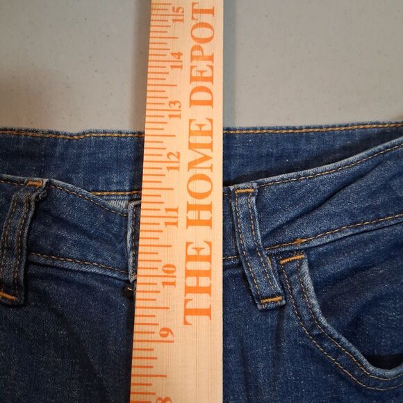 &DENIM Baggy High Waist Culotte Jeans Frayed Hem Size 29 Grunge Punk Skater - Picture 11 of 14